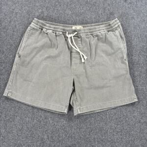Madewell Men’s XL Cotton Everywear Shorts Grey Drawstring Twill Casual